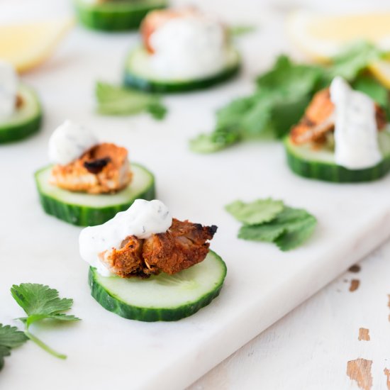 Tandoori Chicken Cucumber Bites