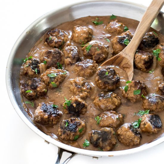 Salisbury Steak Meatballs