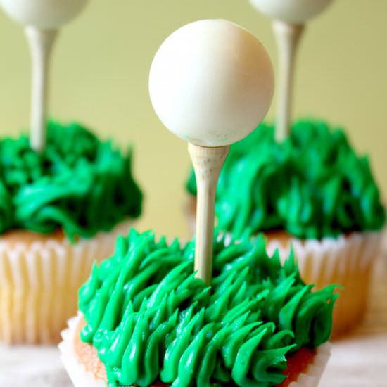 Golf Ball Cupcakes