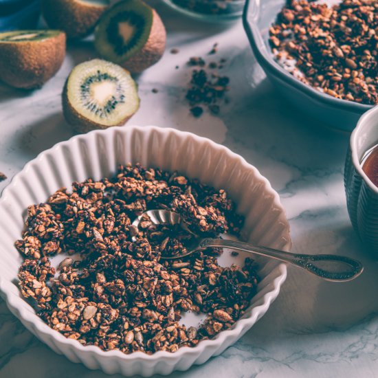 Cinnamon tahin sugar free granola