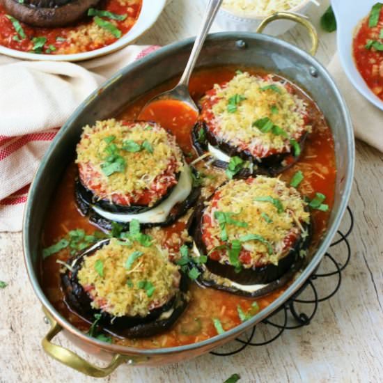 Portobello Eggplant Parmesan