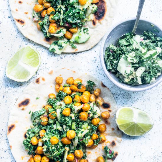 Crispy Chickpea Tacos