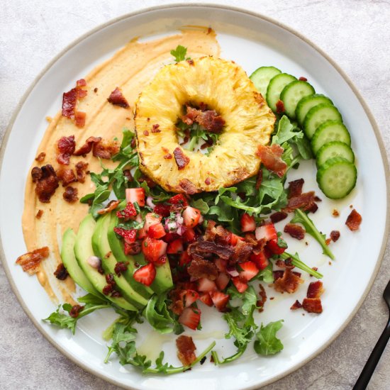 BL “T” Salad with Strawberry Salsa