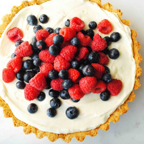 Lemon Berry Almond Tart