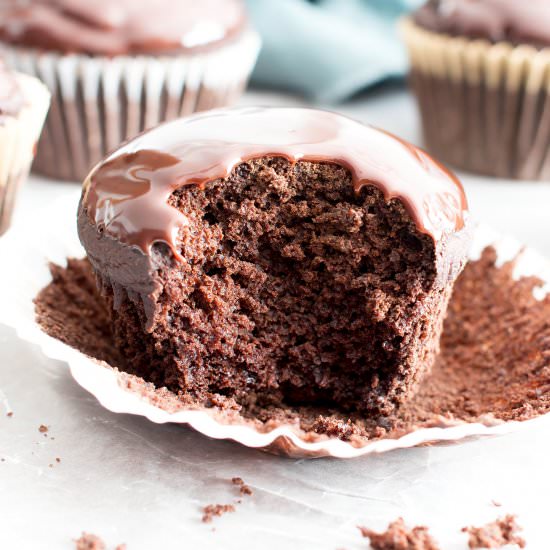 Chocolate Ganache Cupcakes