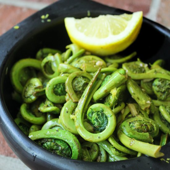 Sautéed Fiddleheads