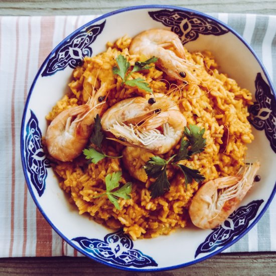 Spanish Rice with Shrimp