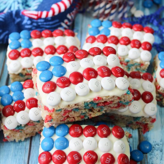 Patriotic Rice Krispie Treats