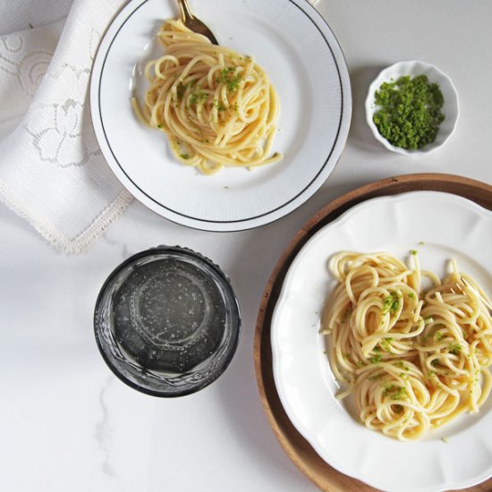 Spaghetti with lemon