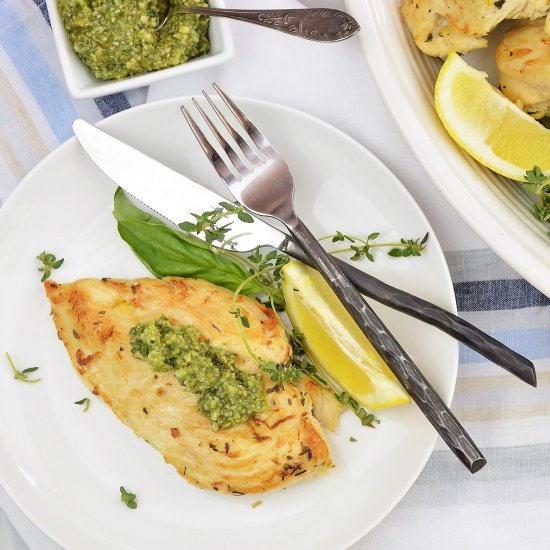 Lemon Chicken & Pumpkin-Seed Pesto