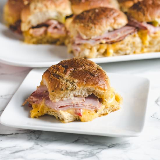 Pimento Cheese and Hot Ham Sliders