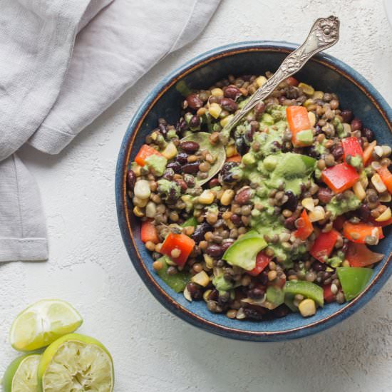 Mexican Lentil Salad