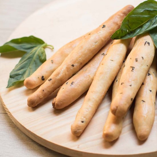 Basil Cheese Bread Sticks