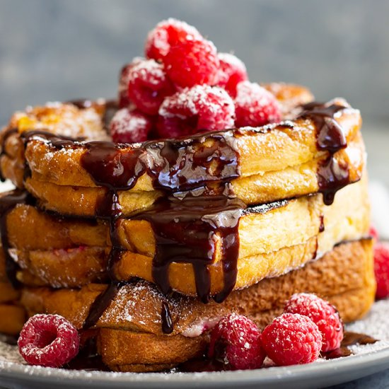 Raspberry Cheesecake French Toast