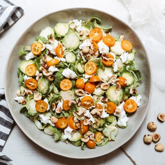 Brussels Sprouts + Kumquat Salad