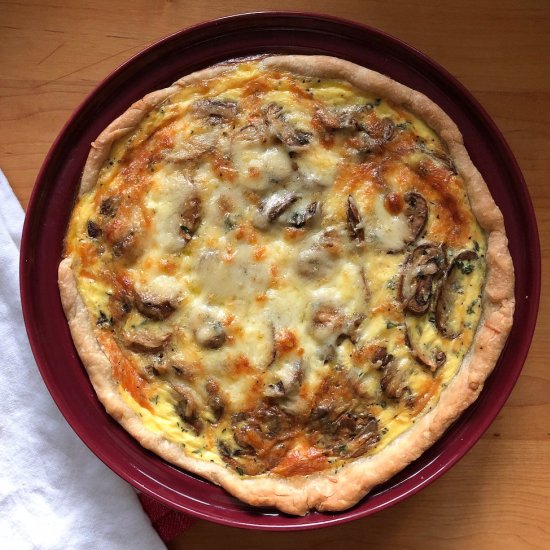 Mushroom Gruyere Quiche