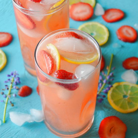 spiked strawberry lemonade