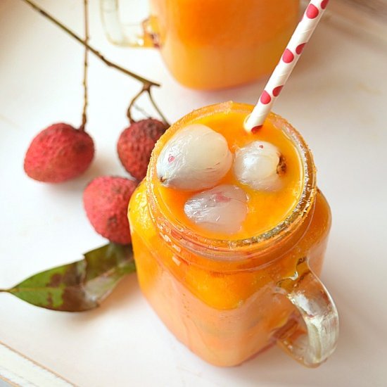 Mango Lychee Mocktail