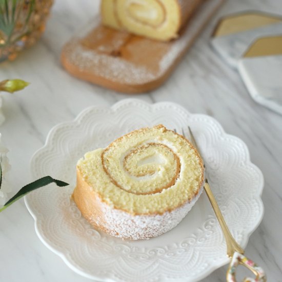 Chinese Vanilla Swiss Roll