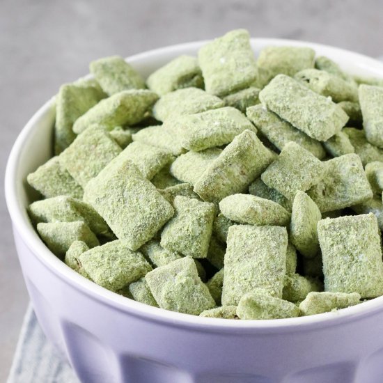 Healthy Matcha Puppy Chow