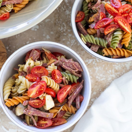 Easy Italian Pesto Pasta Salad