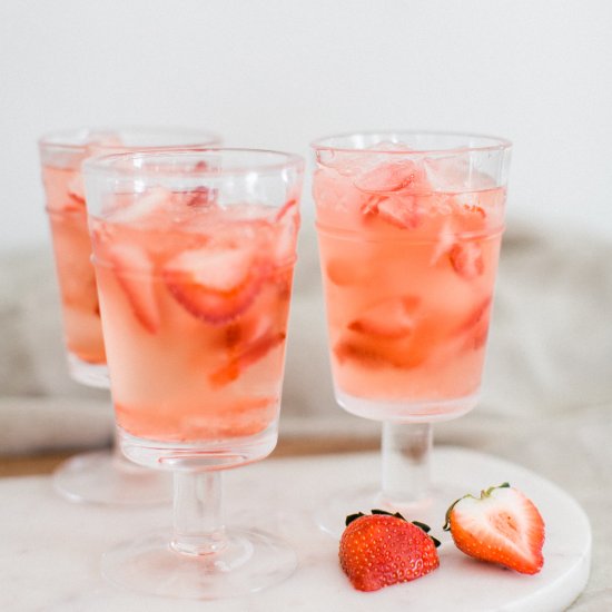 Strawberry Rosé Cocktail