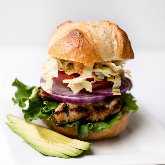 Chicken Sandwich with Spicy Slaw