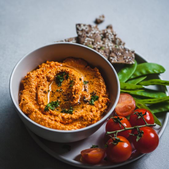 Roasted Red Pepper And Feta Dip