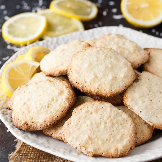 Lemon Coconut Macaroon Cookies