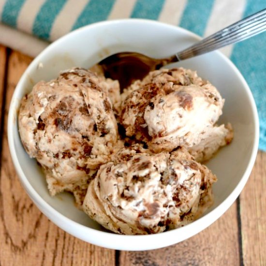 No Churn Brownie Fudge Ice Cream