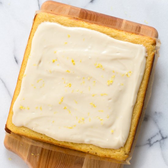 Vegan Lemon Cake with Cream Cheese