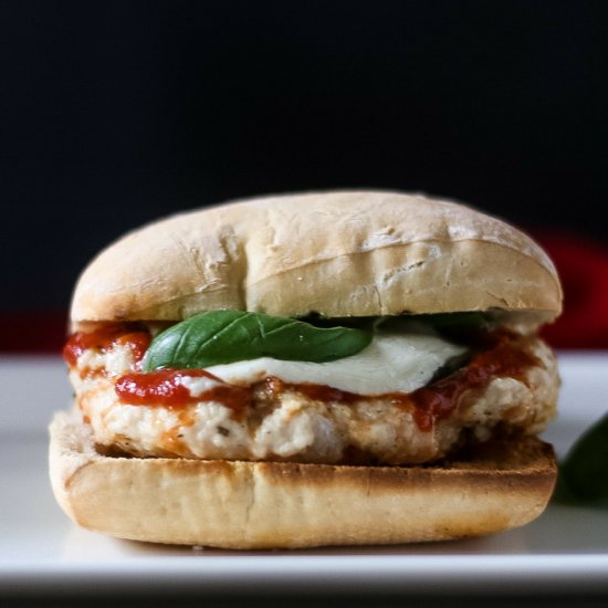 Best Grilled Chicken Parm Burger