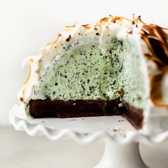 Brownie Baked Alaska