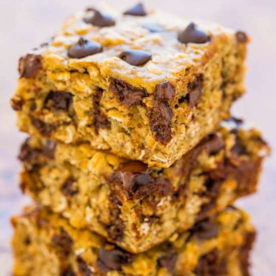 Banana Oatmeal Chocolate Chip Bars