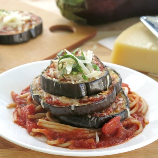 Eggplant Parmesan Stacks