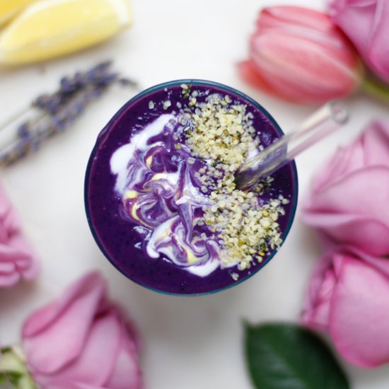 Lavender Purple Sweet Potato Shake