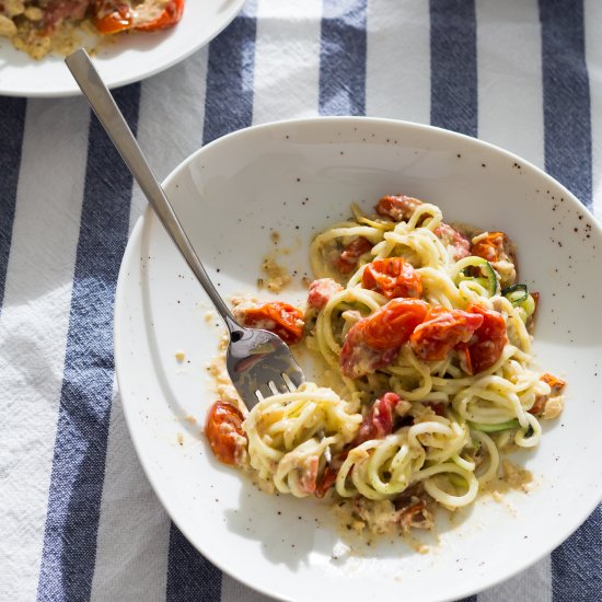 Zucchini Noodles  Artichoke pesto