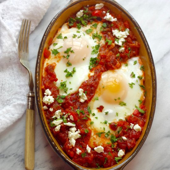 Eggs in Savory Tomato Sauce