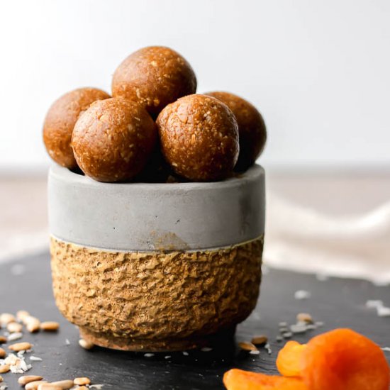 Nut Free Apricot Energy Balls