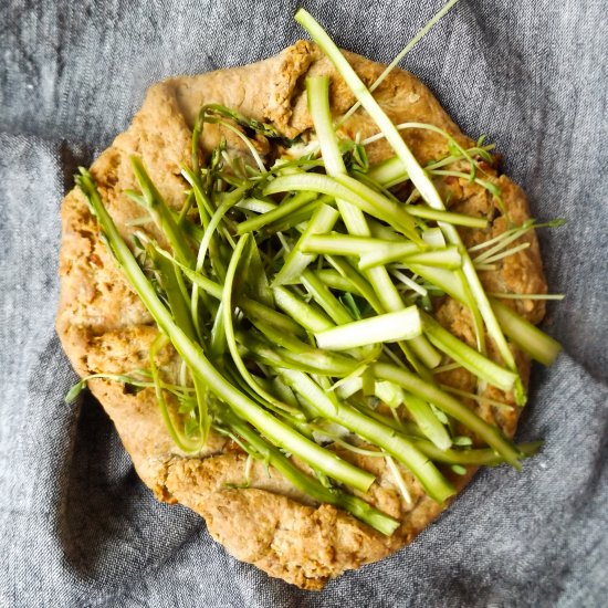 Ricotta and Raw Asparagus Galette