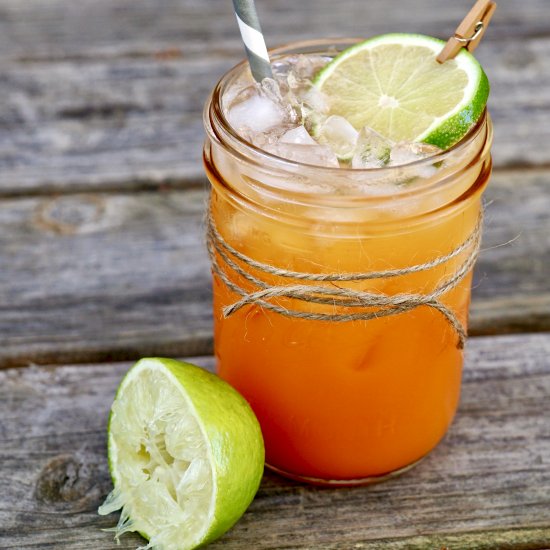 Sparkling Orange-Carrot Mocktail