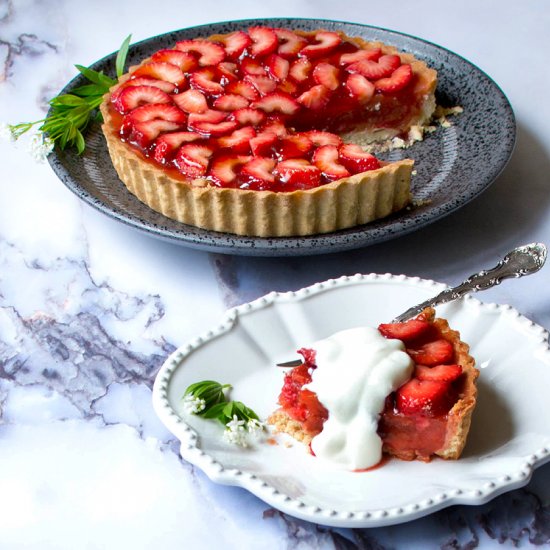 Strawberry-Rhubarb Tart