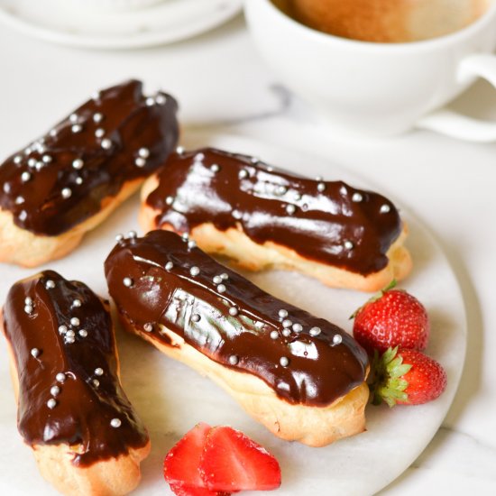 The Easiest Chocolate Eclairs