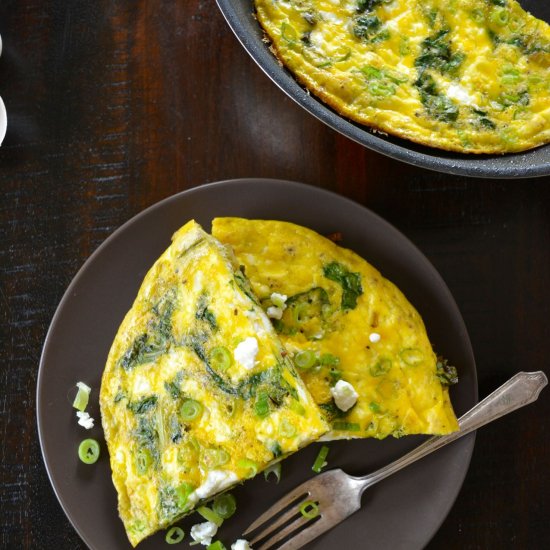 Swiss Chard & Goat Cheese Frittata