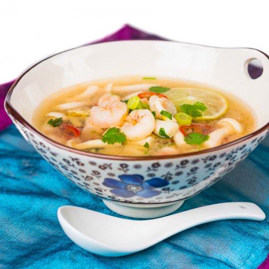 Hot and Sour Shrimp Soup