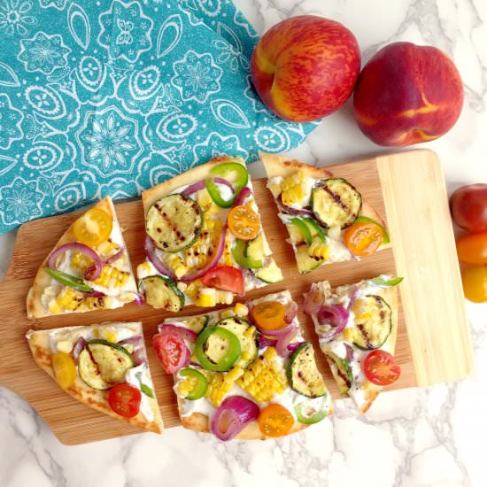 Grilled Summer Veggie Flatbread