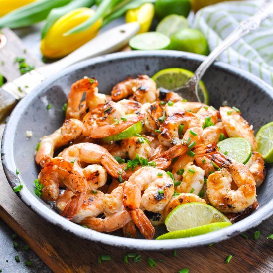 Grilled Honey Lime Shrimp