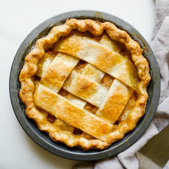 Peach Lattice Pie