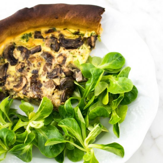 French Mushroom Quiche