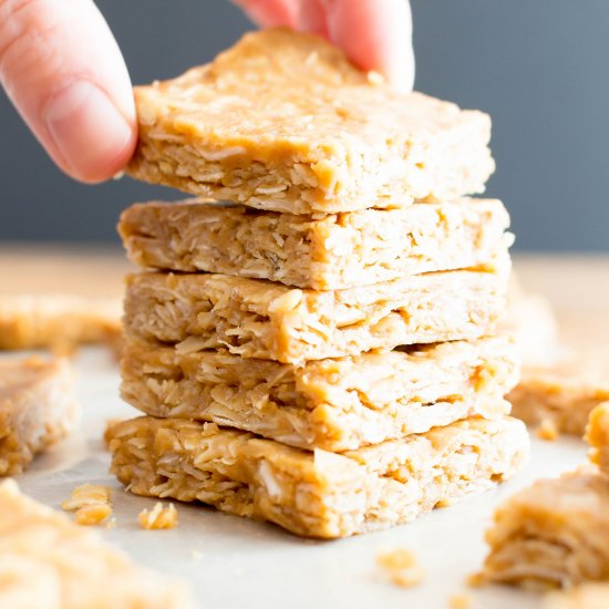 No Bake PB Coconut Oatmeal Bars